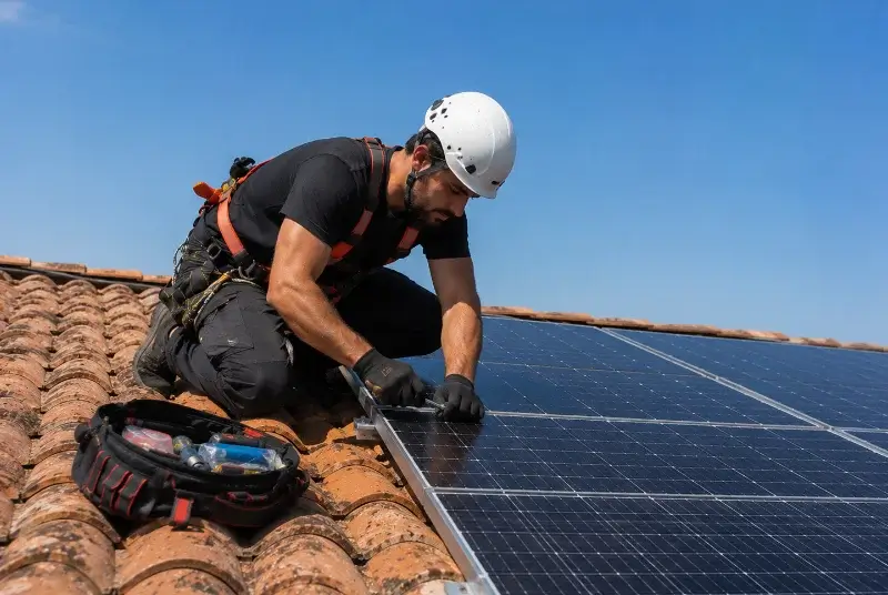 Maintenance et monitoring de panneaux solaires à Pinet